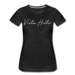 Villa Hills Cursive Women's T-Shirt - charcoal gray