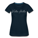 Villa Hills Cursive Women's T-Shirt - deep navy