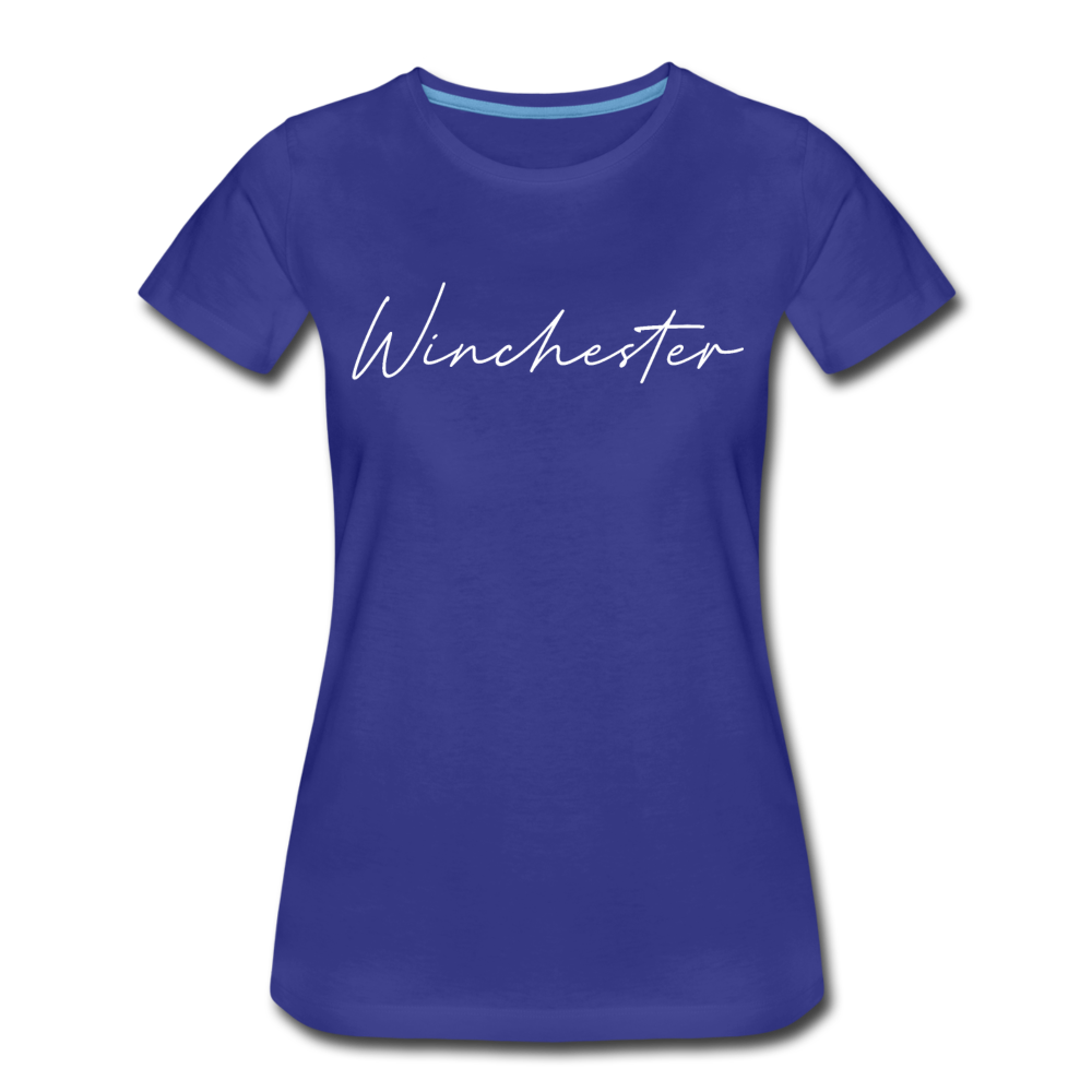 Winchester Cursive Women's T-Shirt - royal blue