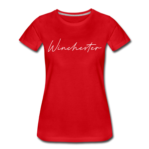 Winchester Cursive Women's T-Shirt - red