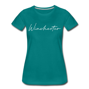 Winchester Cursive Women's T-Shirt - teal