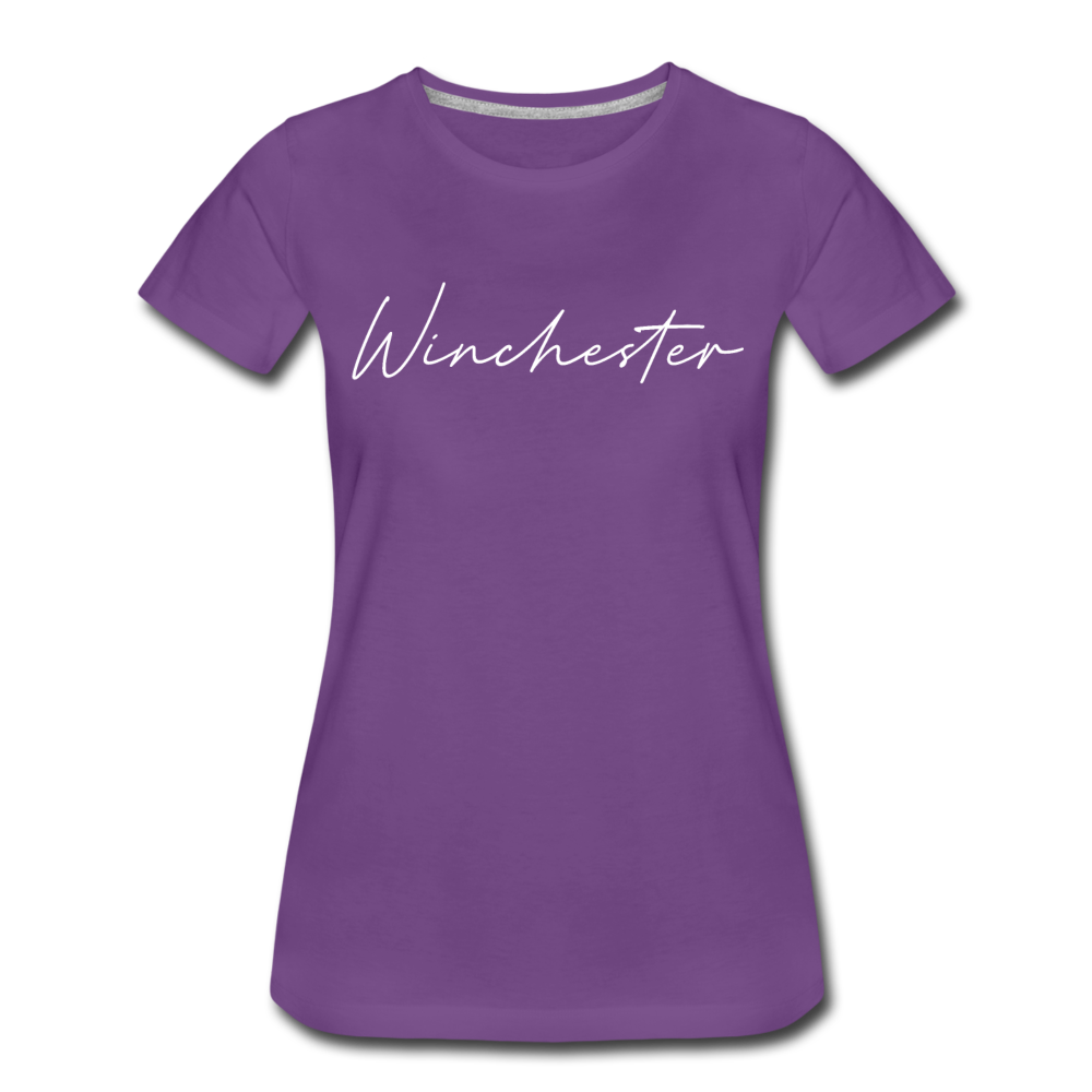 Winchester Cursive Women's T-Shirt - purple