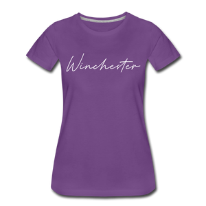 Winchester Cursive Women's T-Shirt - purple