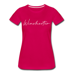 Winchester Cursive Women's T-Shirt - dark pink