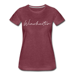 Winchester Cursive Women's T-Shirt - heather burgundy