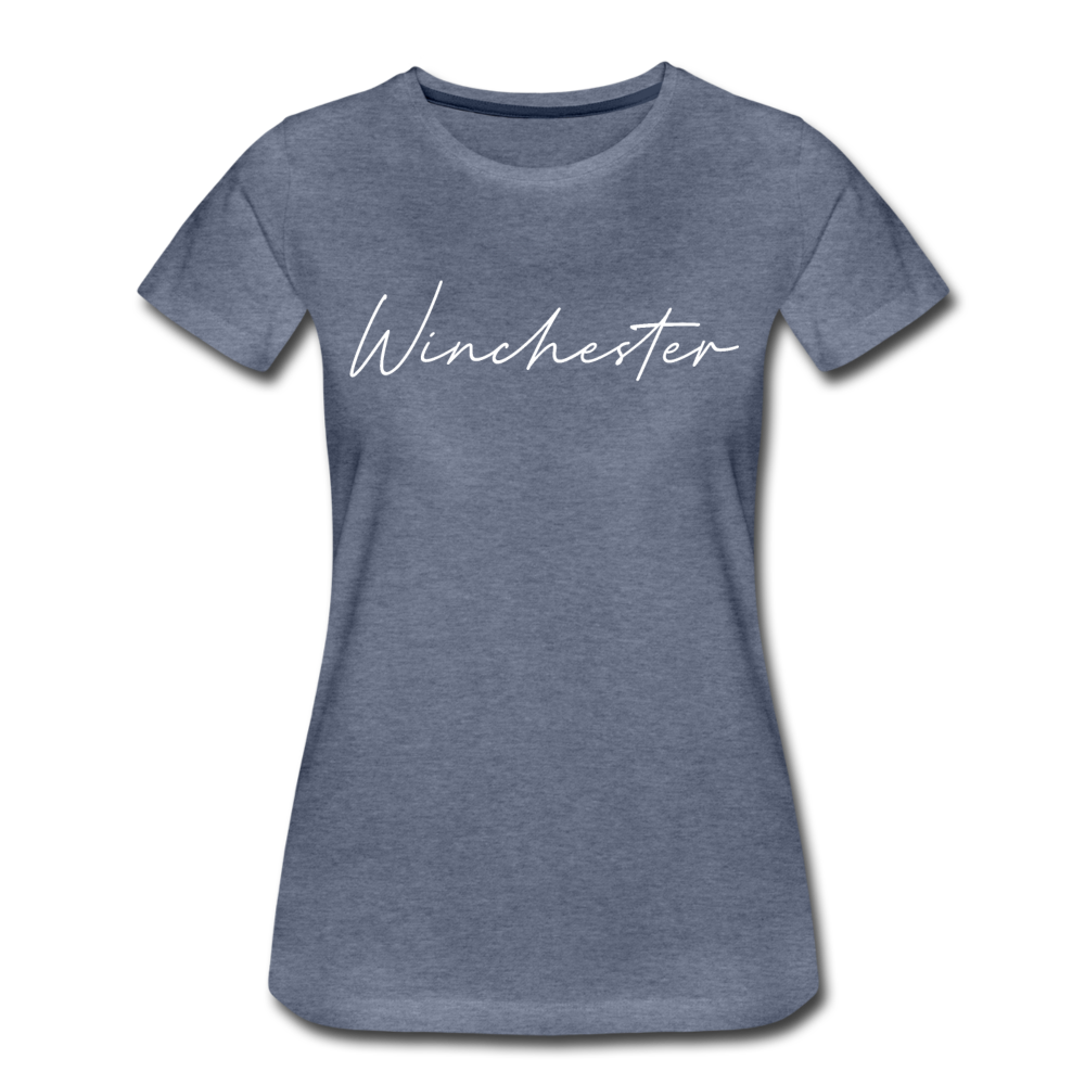 Winchester Cursive Women's T-Shirt - heather blue