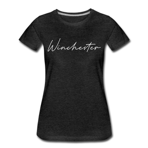 Winchester Cursive Women's T-Shirt - charcoal gray