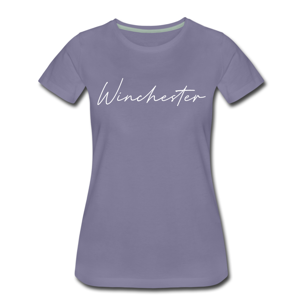 Winchester Cursive Women's T-Shirt - washed violet