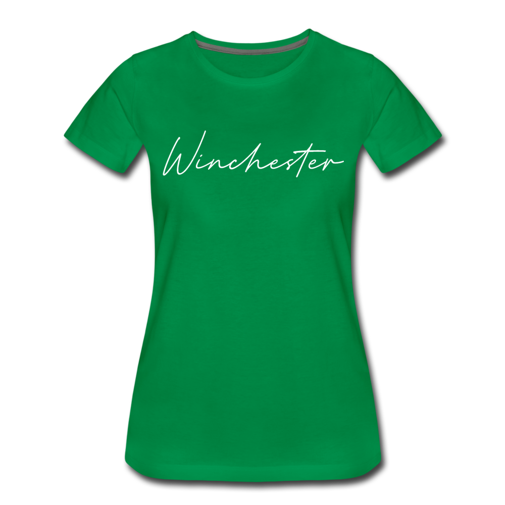 Winchester Cursive Women's T-Shirt - kelly green