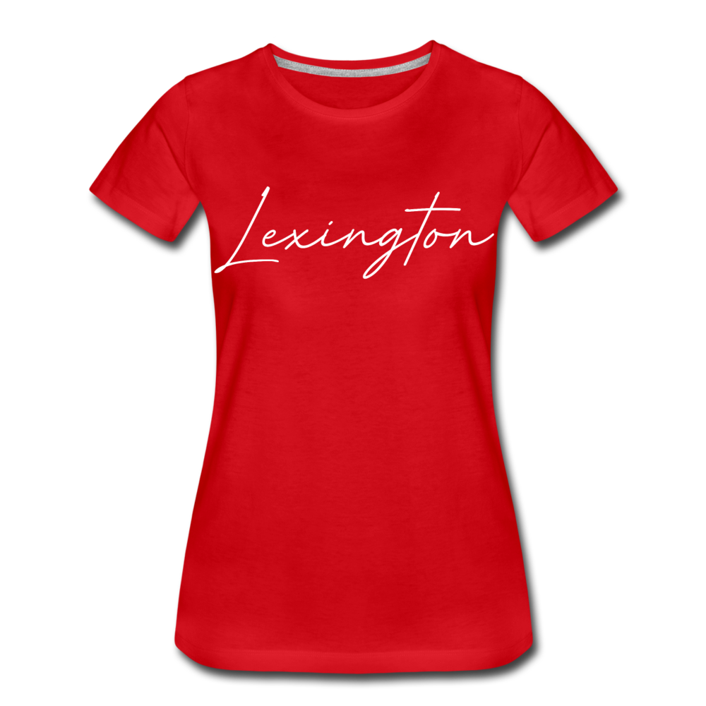 Lexington Cursive Women’s T-Shirt - red