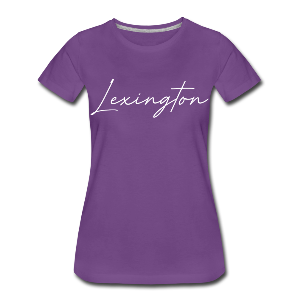 Lexington Cursive Women’s T-Shirt - purple