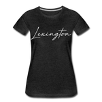 Lexington Cursive Women’s T-Shirt - charcoal gray