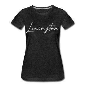 Lexington Cursive Women’s T-Shirt - charcoal gray