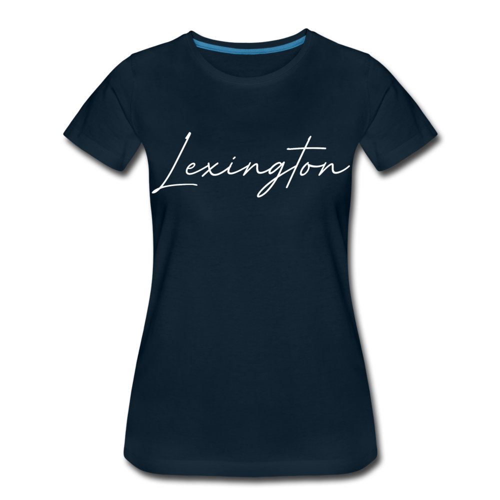 Lexington Cursive Women’s T-Shirt - deep navy