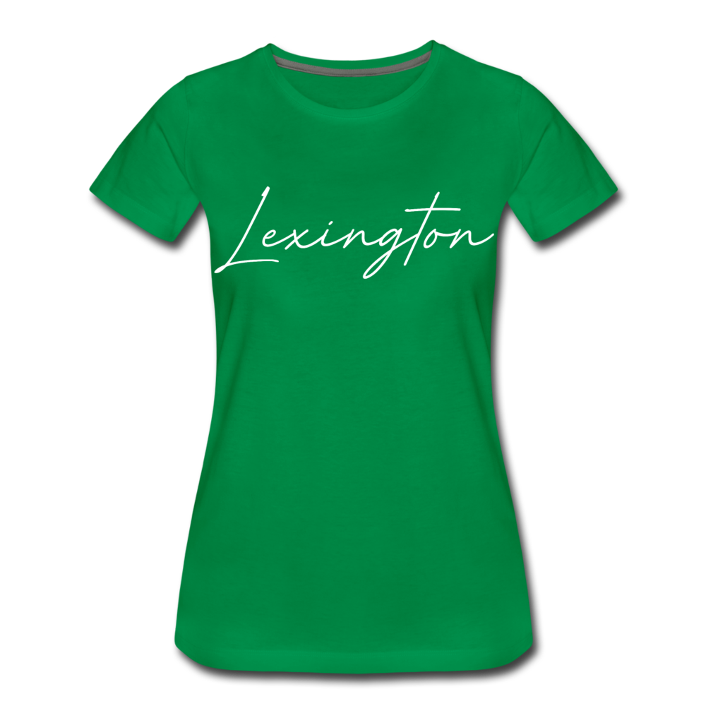 Lexington Cursive Women’s T-Shirt - kelly green