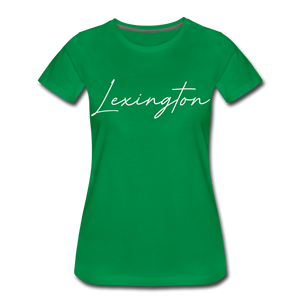 Lexington Cursive Women’s T-Shirt - kelly green