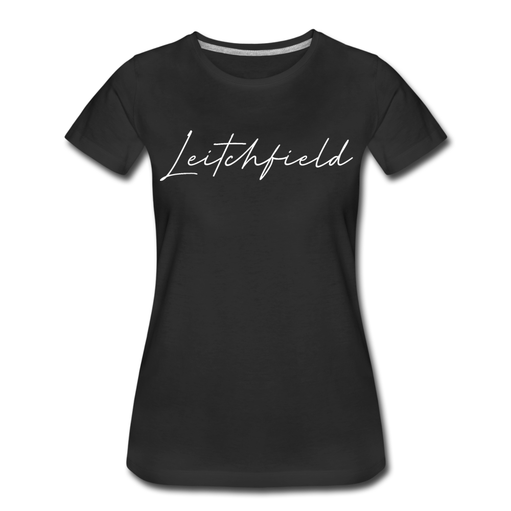 Leitchfield Cursive Women's T-Shirt - black