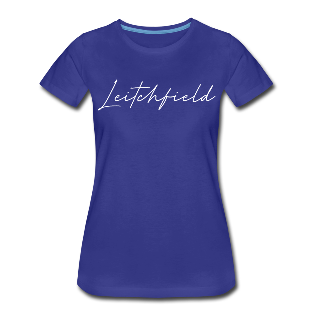 Leitchfield Cursive Women's T-Shirt - royal blue