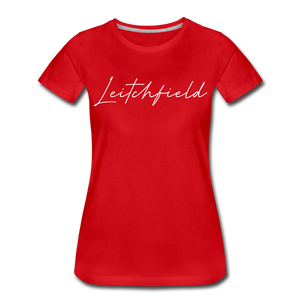 Leitchfield Cursive Women's T-Shirt - red