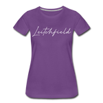 Leitchfield Cursive Women's T-Shirt - purple