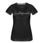 Leitchfield Cursive Women's T-Shirt - charcoal gray