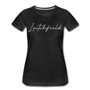 Leitchfield Cursive Women's T-Shirt - charcoal gray