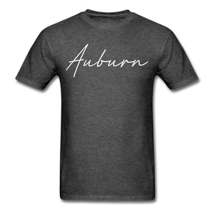 Auburn Cursive T-Shirt - heather black