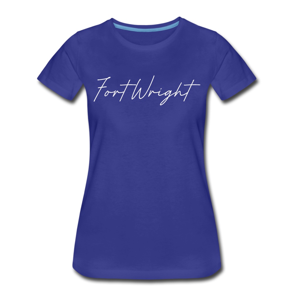 Fortwright Cursive Women's T-Shirt - royal blue