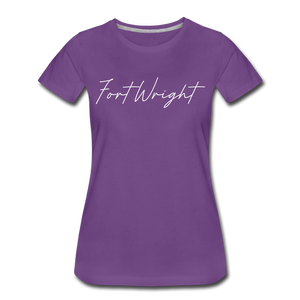 Fortwright Cursive Women's T-Shirt - purple