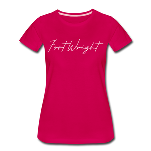 Fortwright Cursive Women's T-Shirt - dark pink