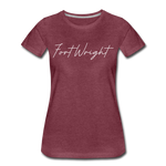 Fortwright Cursive Women's T-Shirt - heather burgundy