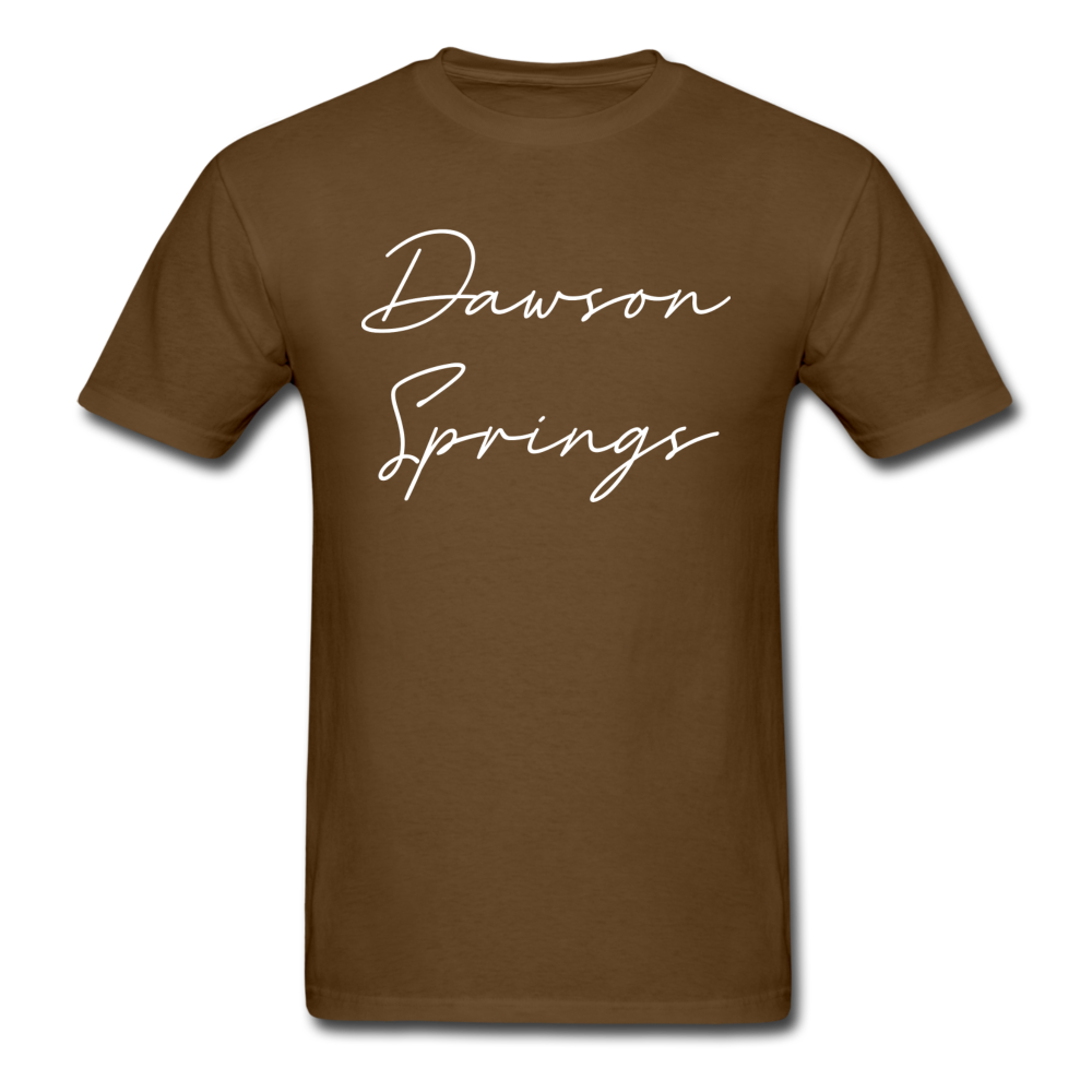 Dawson Springs Cursive T-Shirt - brown