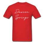 Dawson Springs Cursive T-Shirt - red