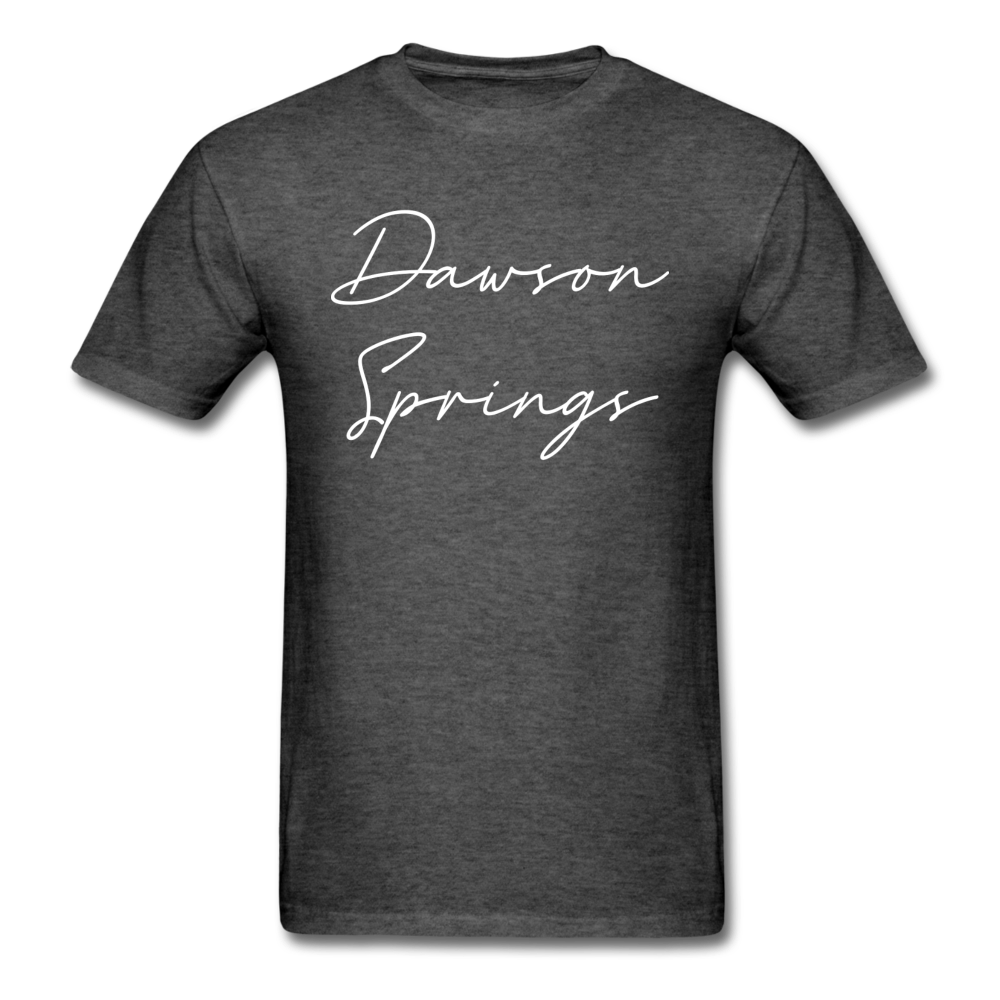 Dawson Springs Cursive T-Shirt - heather black