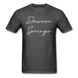 Dawson Springs Cursive T-Shirt - heather black