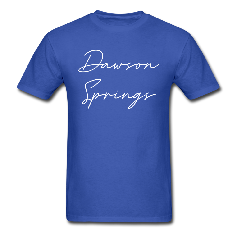 Dawson Springs Cursive T-Shirt - royal blue