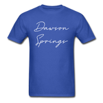 Dawson Springs Cursive T-Shirt - royal blue