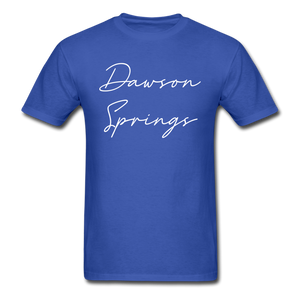 Dawson Springs Cursive T-Shirt - royal blue