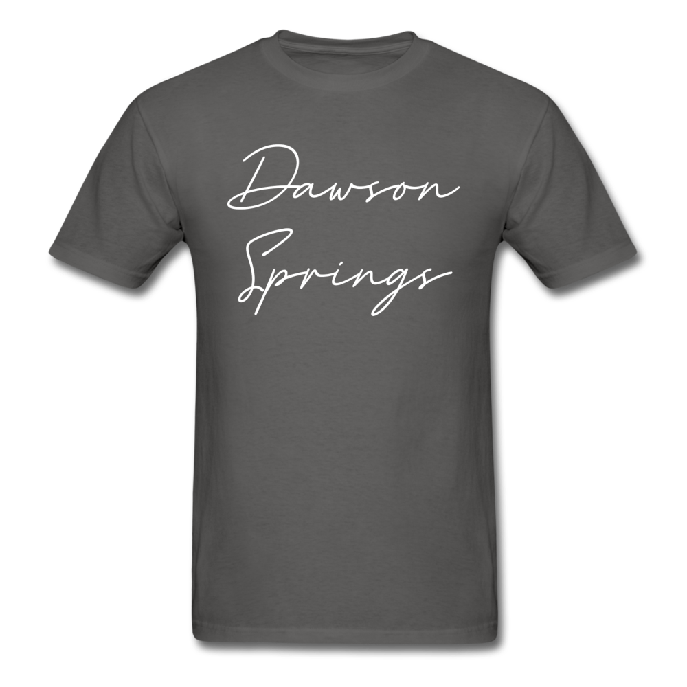 Dawson Springs Cursive T-Shirt - charcoal