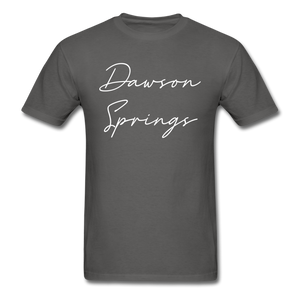 Dawson Springs Cursive T-Shirt - charcoal