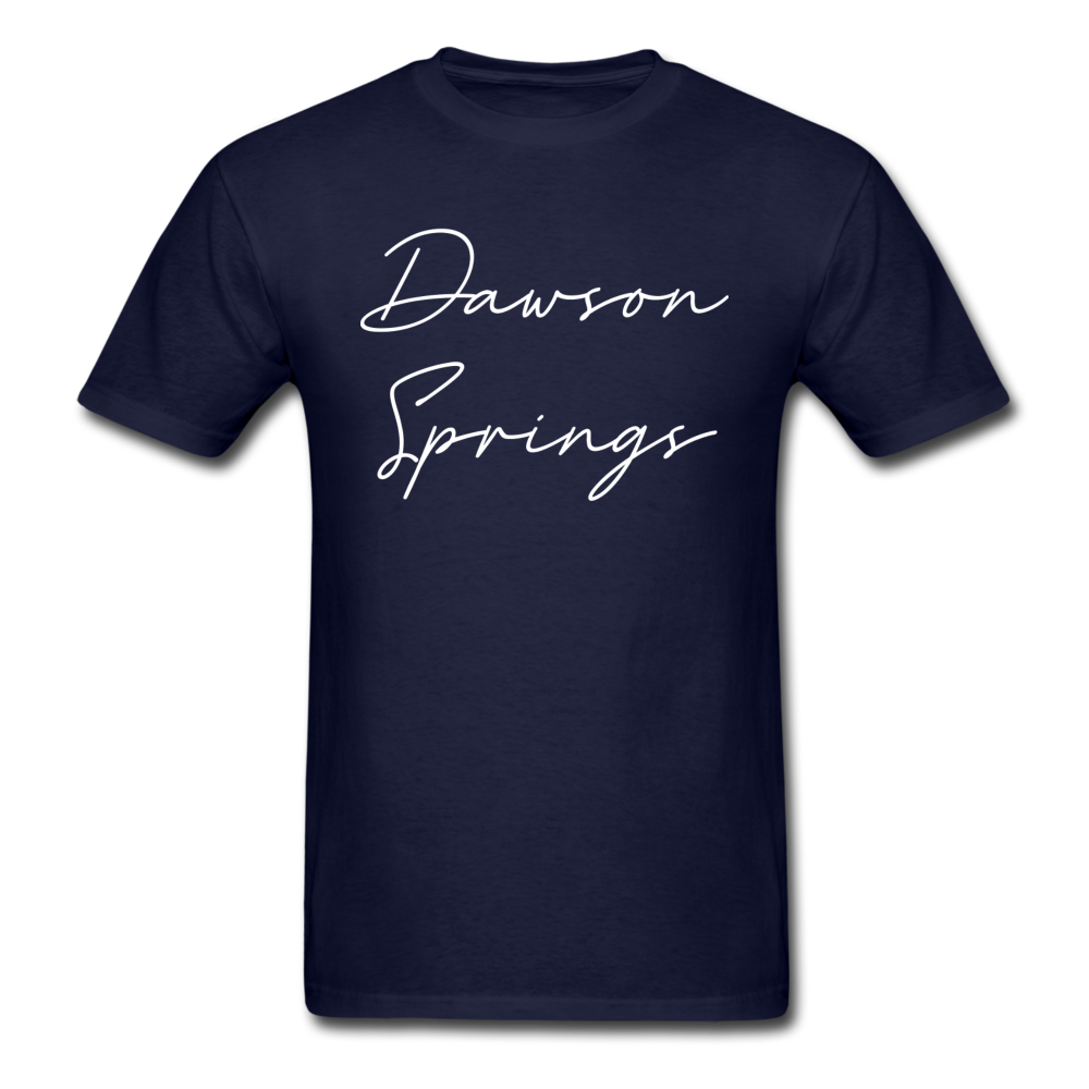 Dawson Springs Cursive T-Shirt - navy