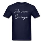 Dawson Springs Cursive T-Shirt - navy