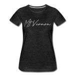 Mount Vernon Cursive Women's T-Shirt - charcoal gray