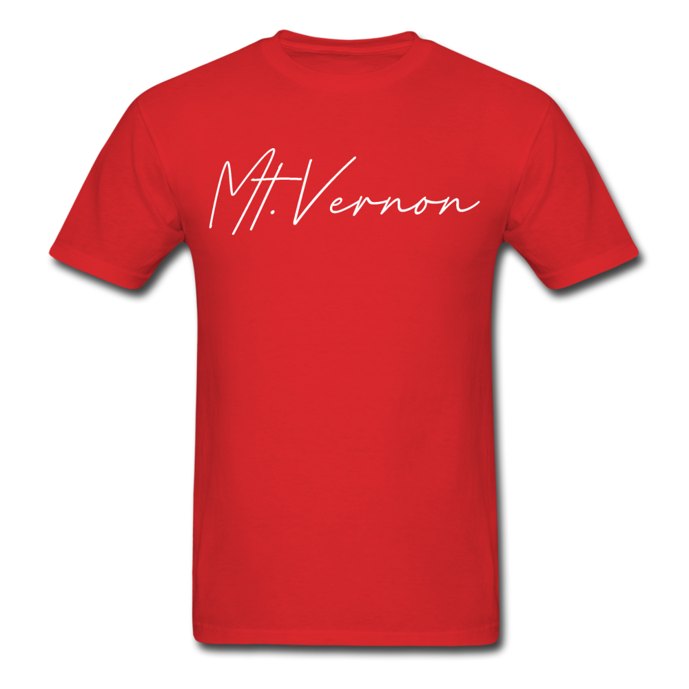 Mount Vernon Cursive T-Shirt - red