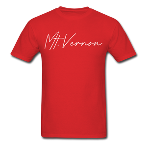 Mount Vernon Cursive T-Shirt - red