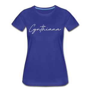 Cynthiana Cursive Women's T-Shirt - royal blue