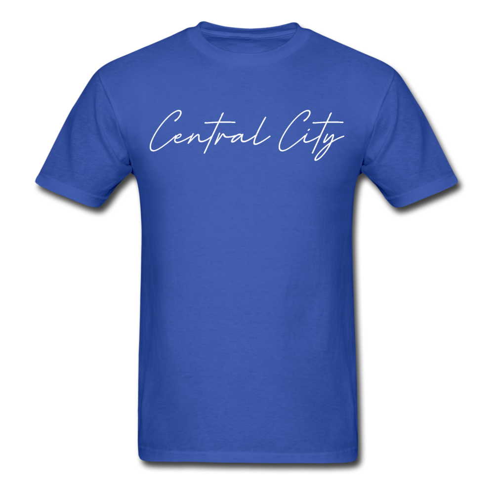 Central City Cursive T-Shirt - royal blue
