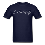 Central City Cursive T-Shirt - navy