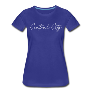 Central City Cursive Women's T-Shirt - royal blue