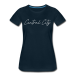Central City Cursive Women's T-Shirt - deep navy